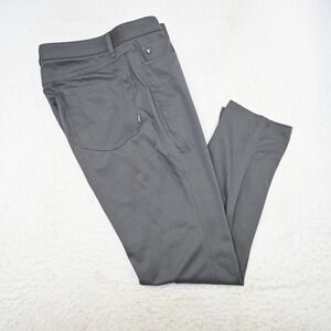 Linksoul Golf Pants Mens Size 33 x 30 Gray Performance Luxury Cotton Flat Front